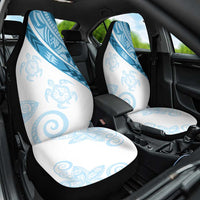 Blue Polynesian Tribal Turtle Floral Pattern Car Seat Cover LT05 One Size Blue - Polynesian Pride