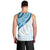 Blue Polynesian Tribal Turtle Floral Pattern Men Tank Top