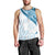 Blue Polynesian Tribal Turtle Floral Pattern Men Tank Top