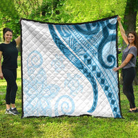 Blue Polynesian Tribal Turtle Floral Pattern Quilt LT05 - Polynesian Pride