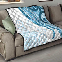 Blue Polynesian Tribal Turtle Floral Pattern Quilt LT05 - Polynesian Pride