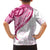 Rose Pink Polynesian Tribal Turtle Floral Pattern Family Matching Puletasi and Hawaiian Shirt