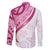 Rose Pink Polynesian Tribal Turtle Floral Pattern Family Matching Puletasi and Hawaiian Shirt