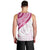 Rose Pink Polynesian Tribal Turtle Floral Pattern Men Tank Top