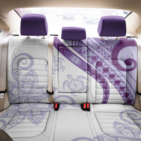 Purple Polynesian Tribal Turtle Floral Pattern Back Car Seat Cover LT05 - Polynesian Pride