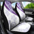 Purple Polynesian Tribal Turtle Floral Pattern Car Seat Cover