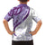 Purple Polynesian Tribal Turtle Floral Pattern Family Matching Puletasi and Hawaiian Shirt