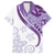 Purple Polynesian Tribal Turtle Floral Pattern Family Matching Puletasi and Hawaiian Shirt