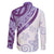 Purple Polynesian Tribal Turtle Floral Pattern Family Matching Puletasi and Hawaiian Shirt