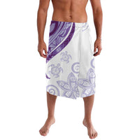 Purple Polynesian Tribal Turtle Floral Pattern Lavalava LT05 Purple - Polynesian Pride