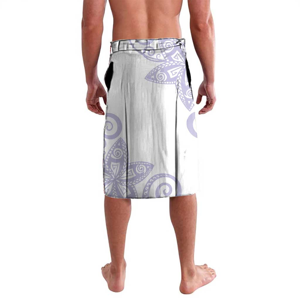Purple Polynesian Tribal Turtle Floral Pattern Lavalava LT05 - Polynesian Pride