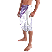 Purple Polynesian Tribal Turtle Floral Pattern Lavalava LT05 - Polynesian Pride