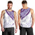 Purple Polynesian Tribal Turtle Floral Pattern Men Tank Top