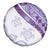 Purple Polynesian Tribal Turtle Floral Pattern Spare Tire Cover