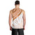 Orange Polynesian Tribal Turtle Floral Pattern Men Tank Top