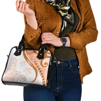 Orange Polynesian Tribal Turtle Floral Pattern Shoulder Handbag LT05 - Polynesian Pride
