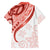 Coral Red Polynesian Tribal Turtle Floral Pattern Family Matching Puletasi and Hawaiian Shirt