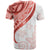 Coral Red Polynesian Tribal Turtle Floral Pattern T Shirt