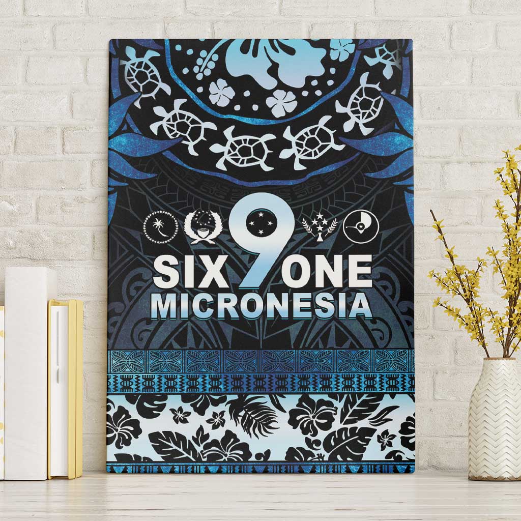Micronesia FSM 691 Canvas Wall Art Respect Culture LT05 Without Frame Blue - Polynesian Pride