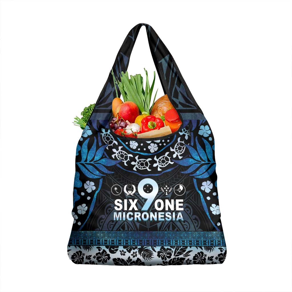 Micronesia FSM 691 Grocery Bag Respect Culture LT05 1-pack One Size Blue - Polynesian Pride
