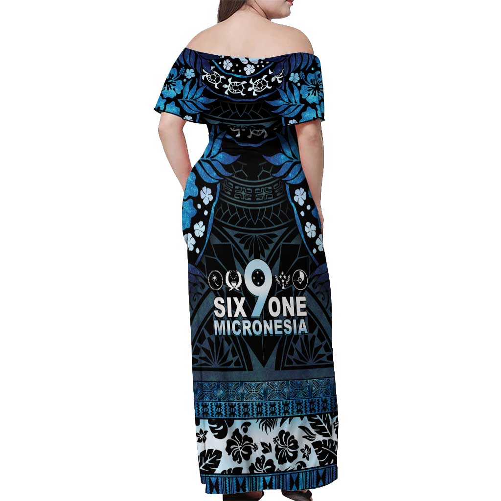 Micronesia FSM 691 Off Shoulder Maxi Dress Respect Culture LT05 - Polynesian Pride