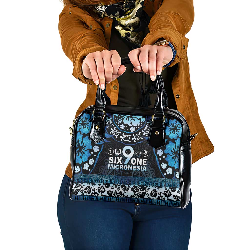 Micronesia FSM 691 Shoulder Handbag Respect Culture LT05 One Size Blue - Polynesian Pride