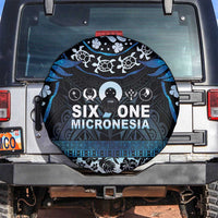 Micronesia FSM 691 Spare Tire Cover Respect Culture LT05 Blue - Polynesian Pride
