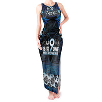 Micronesia FSM 691 Tank Maxi Dress Respect Culture LT05 Women Blue - Polynesian Pride