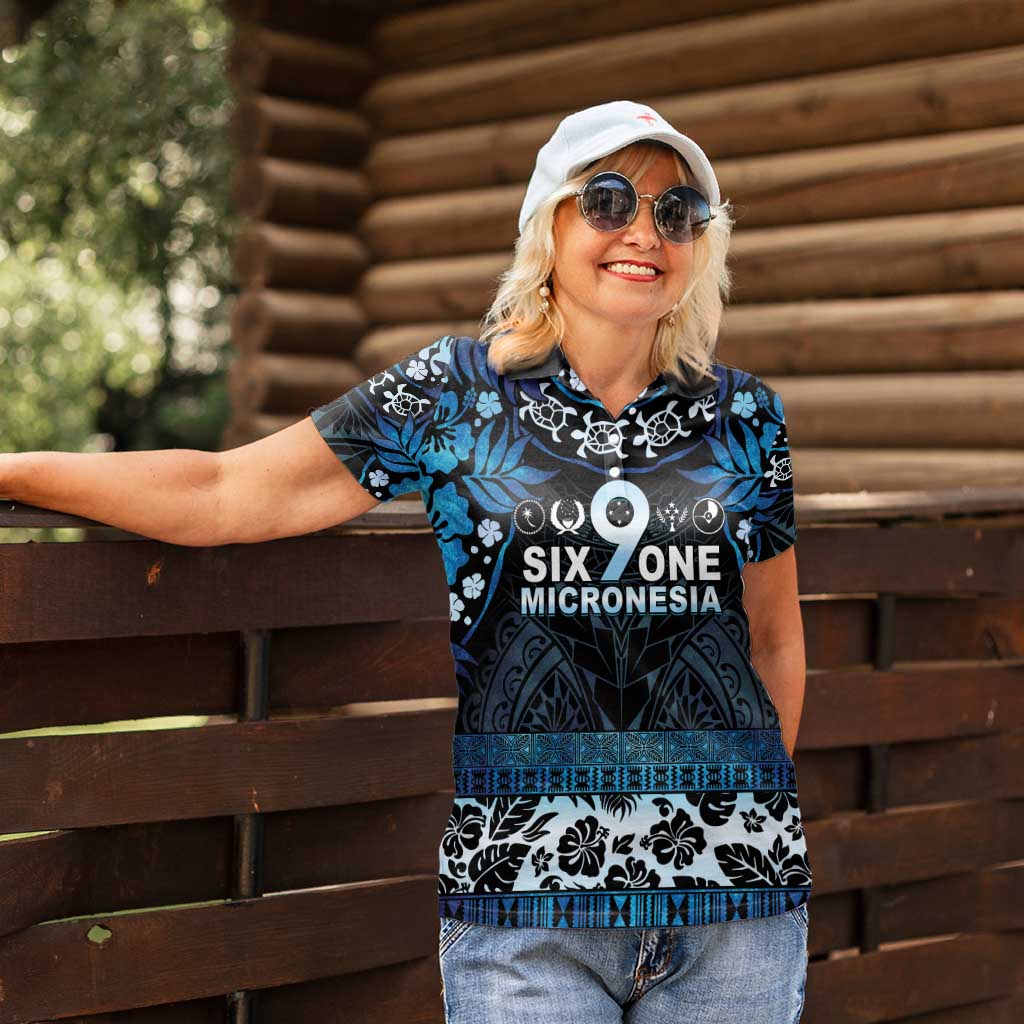 Micronesia FSM 691 Women Polo Shirt Respect Culture LT05 - Polynesian Pride