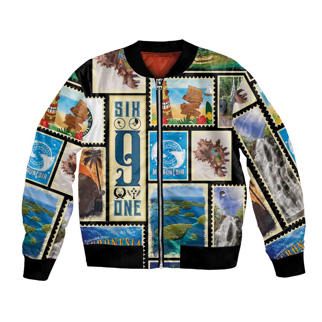FSM Micronesia Culture Bomber Jacket LT05 Unisex Colorful - Polynesian Pride