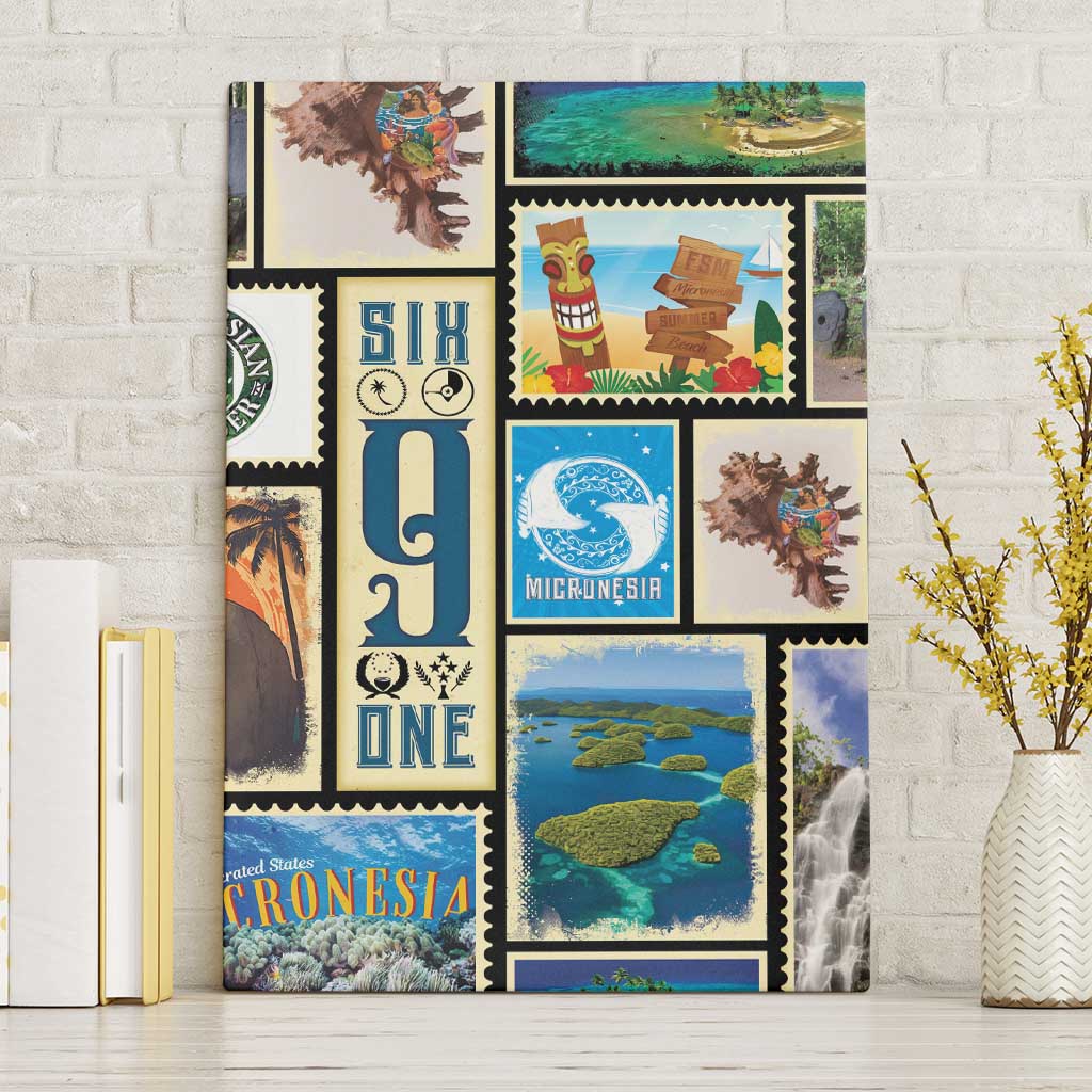 FSM Micronesia Culture Canvas Wall Art LT05 Without Frame Colorful - Polynesian Pride