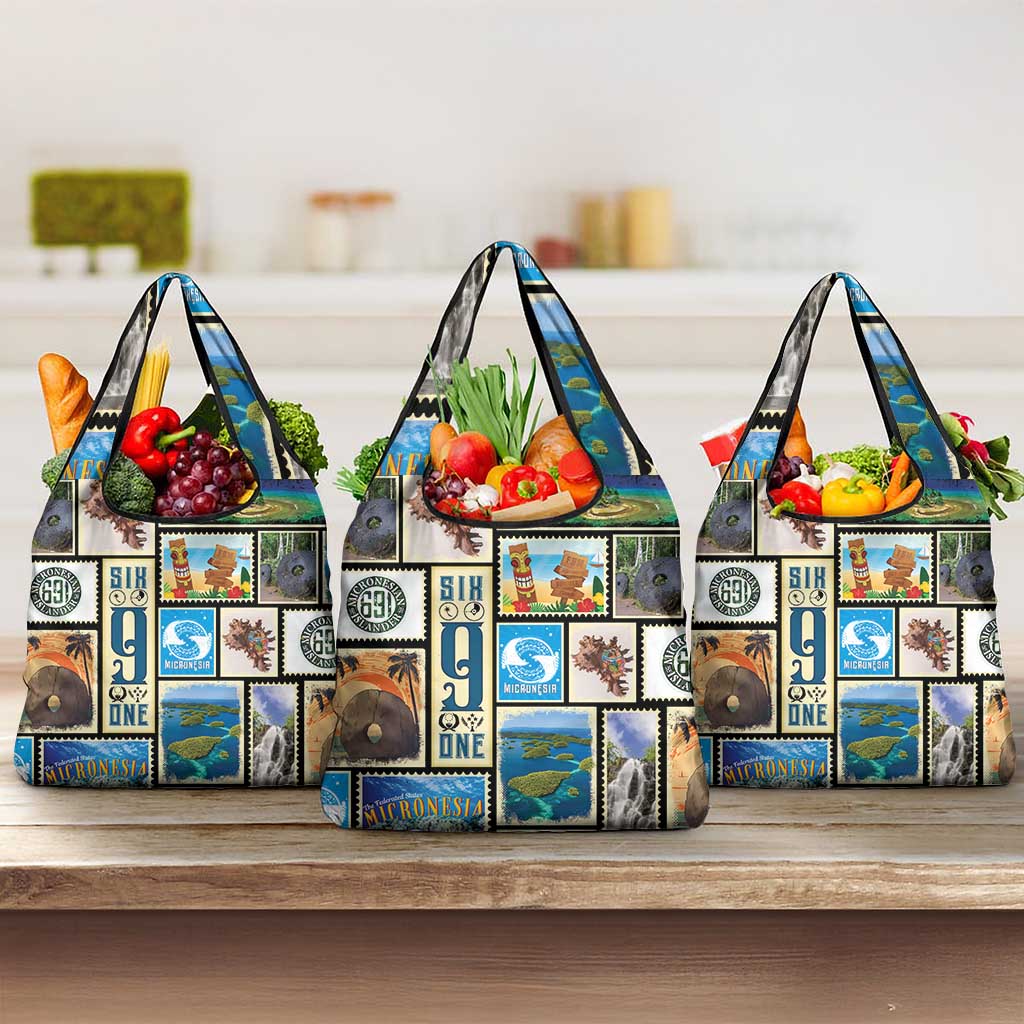 FSM Micronesia Culture Grocery Bag LT05 3-pack One Size Colorful - Polynesian Pride