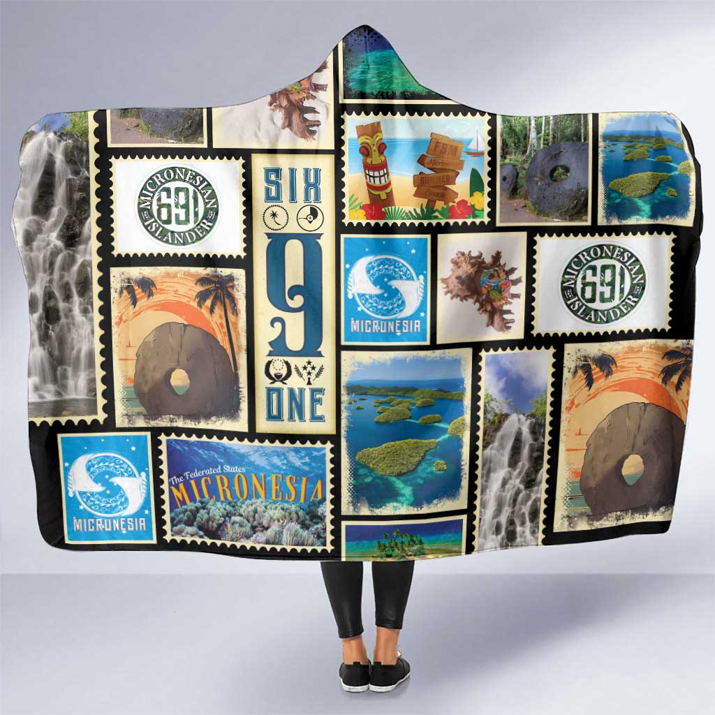 FSM Micronesia Culture Hooded Blanket LT05 One Size Colorful - Polynesian Pride