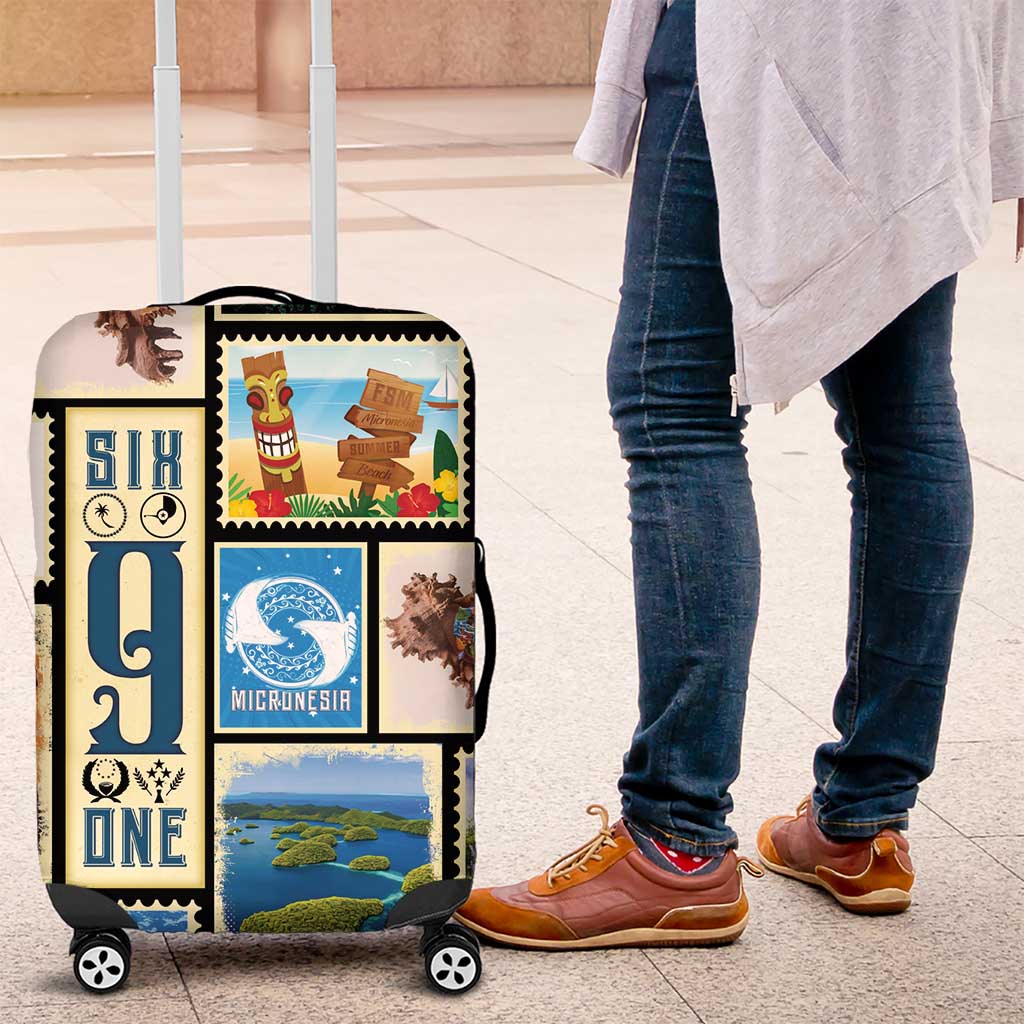 FSM Micronesia Culture Luggage Cover LT05 Colorful - Polynesian Pride