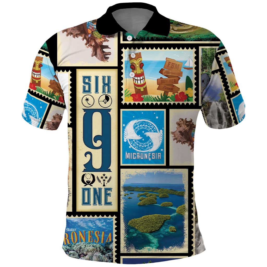 FSM Micronesia Culture Polo Shirt LT05 Colorful - Polynesian Pride