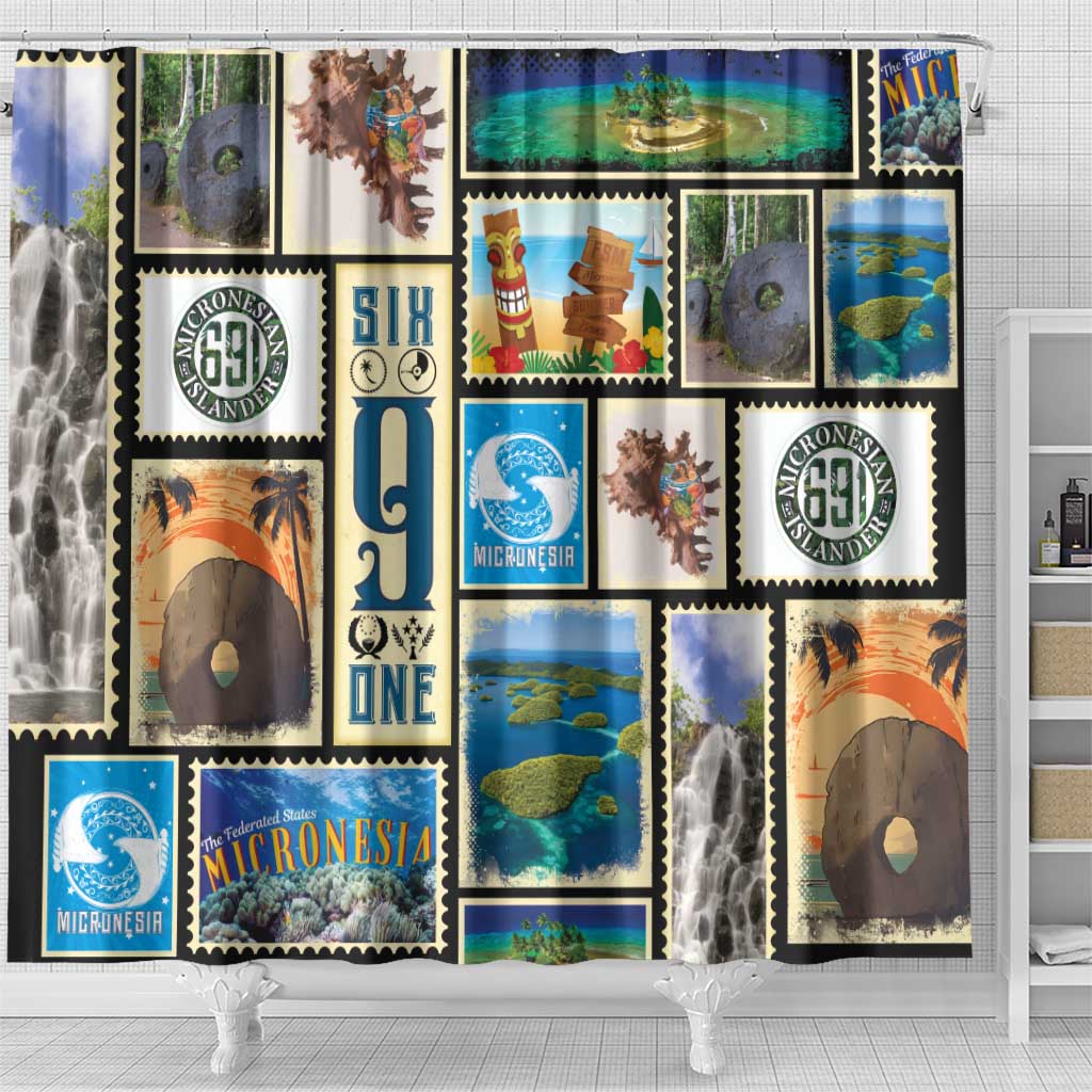 FSM Micronesia Culture Shower Curtain LT05 - Polynesian Pride