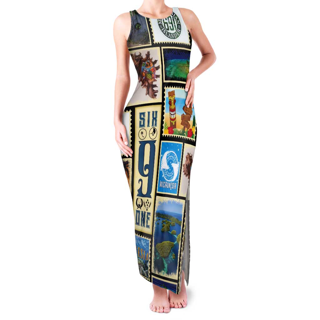 FSM Micronesia Culture Tank Maxi Dress LT05 Women Colorful - Polynesian Pride