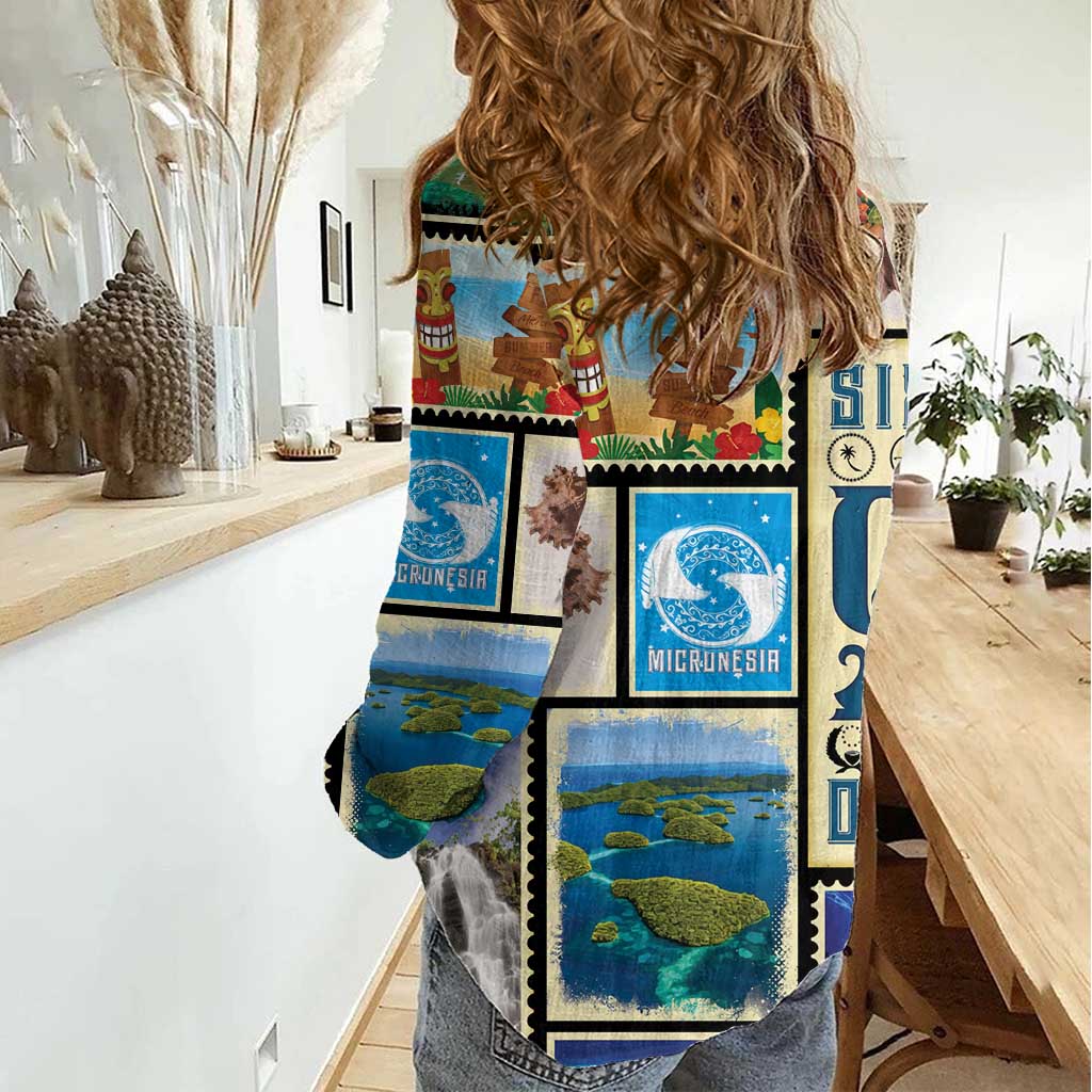 FSM Micronesia Culture Women Casual Shirt LT05 - Polynesian Pride
