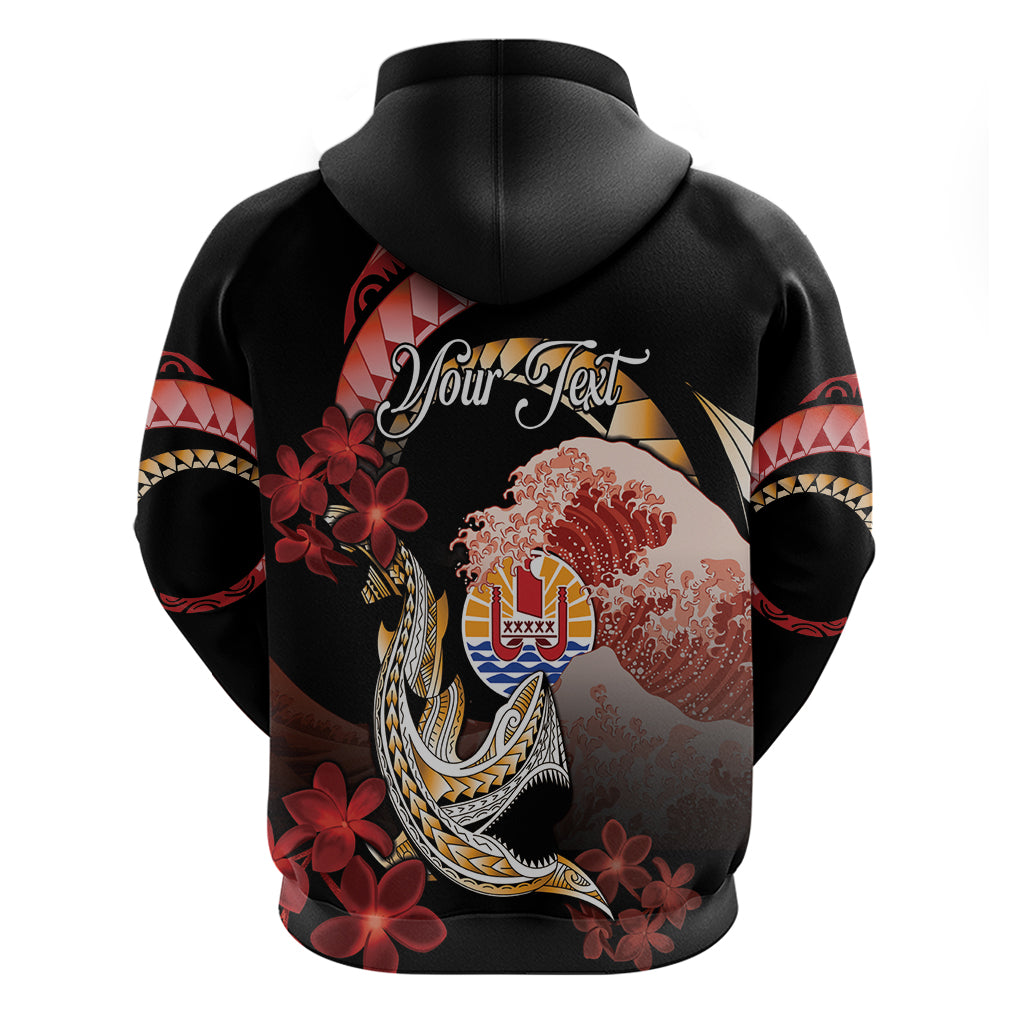 Personalised French Polynesia Victory Day Zip Hoodie Polynesian Pattern Plumeria LT05 - Polynesian Pride