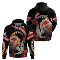 Personalised French Polynesia Victory Day Zip Hoodie Polynesian Pattern Plumeria LT05 - Polynesian Pride