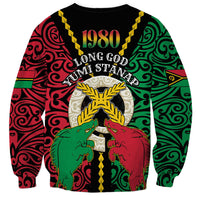 Vanuatu 46th Independence Day Sweatshirt Long God Yumi Stanap Wild Boar LT05 - Polynesian Pride