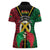 Vanuatu 44th Independence Day Women Polo Shirt Long God Yumi Stanap Wild Boar