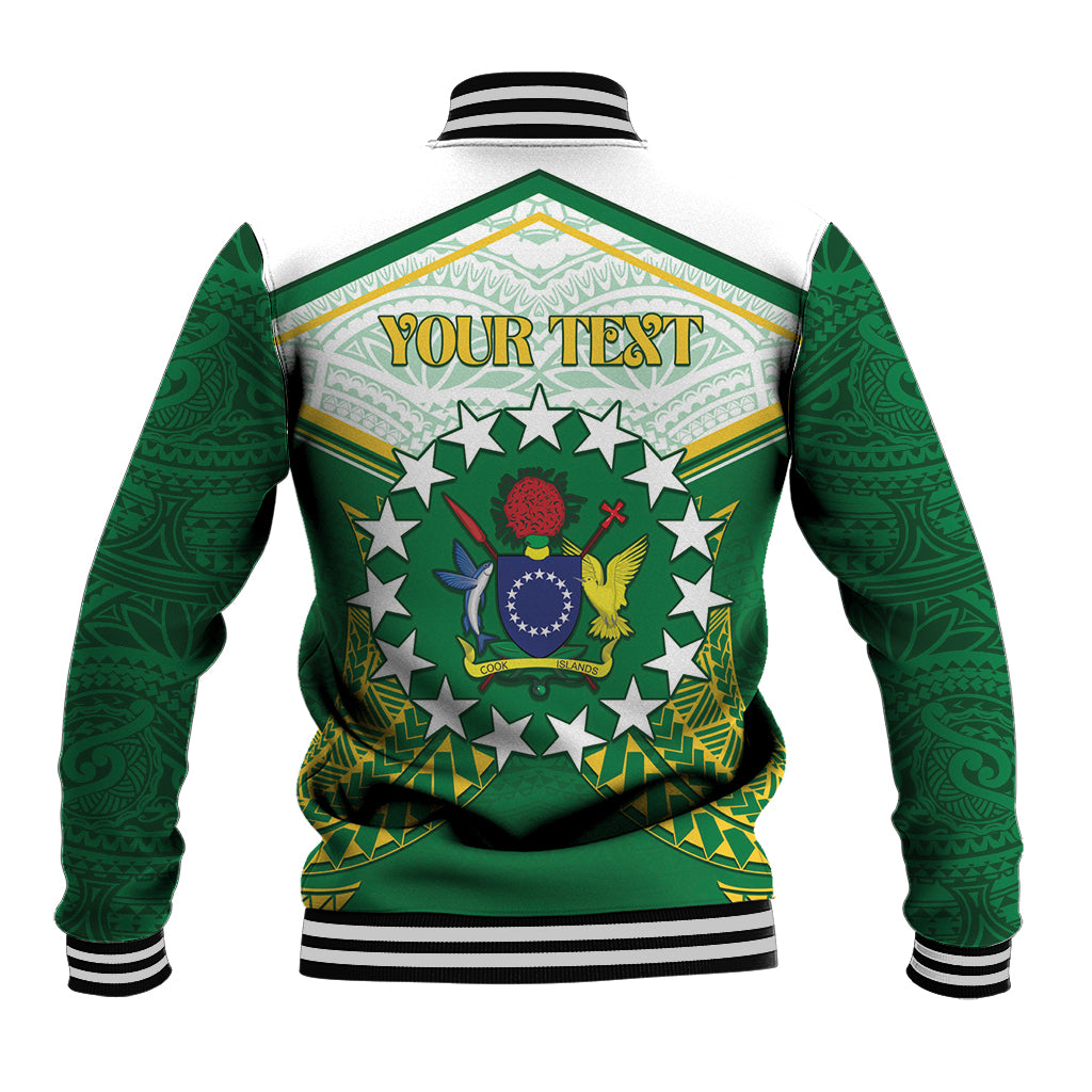Personalised Cook Islands Ra o te Ui Ariki Baseball Jacket Polynesian Pattern LT05 - Polynesian Pride