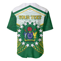 Personalised Cook Islands Ra o te Ui Ariki Baseball Jersey Polynesian Pattern LT05 - Polynesian Pride