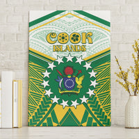Cook Islands Ra o te Ui Ariki Canvas Wall Art Polynesian Pattern LT05 Without Frame Green - Polynesian Pride