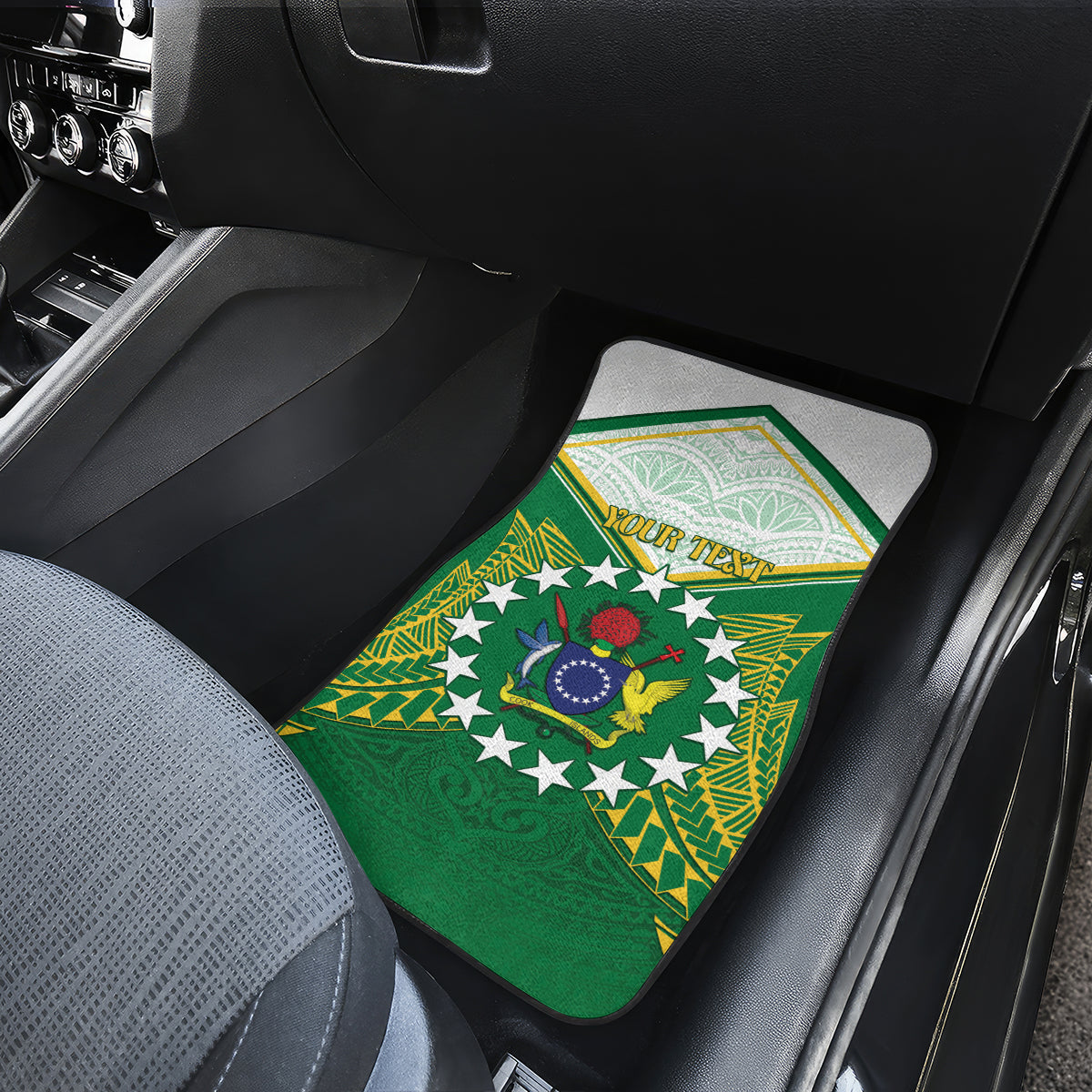 Personalised Cook Islands Ra o te Ui Ariki Car Mats Polynesian Pattern LT05 - Polynesian Pride