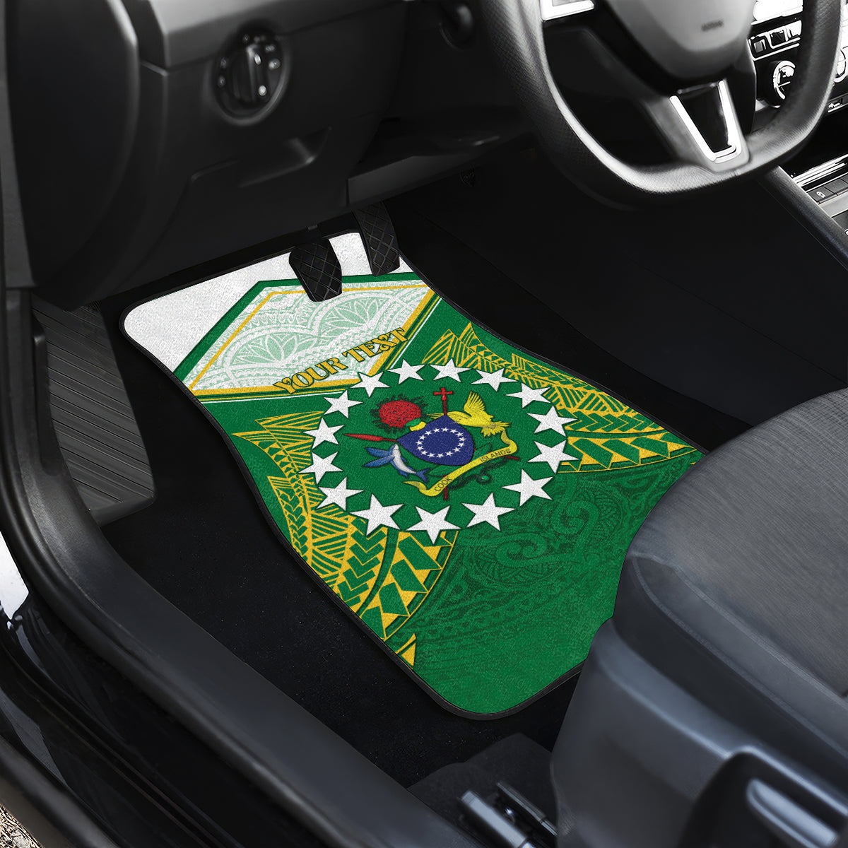 Personalised Cook Islands Ra o te Ui Ariki Car Mats Polynesian Pattern LT05 - Polynesian Pride