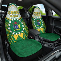Cook Islands Ra o te Ui Ariki Car Seat Cover Polynesian Pattern LT05 One Size Green - Polynesian Pride