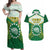 Personalised Cook Islands Ra o te Ui Ariki Couples Matching Off Shoulder Maxi Dress and Hawaiian Shirt Polynesian Pattern