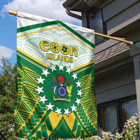 Cook Islands Ra o te Ui Ariki Garden Flag Polynesian Pattern LT05 - Polynesian Pride
